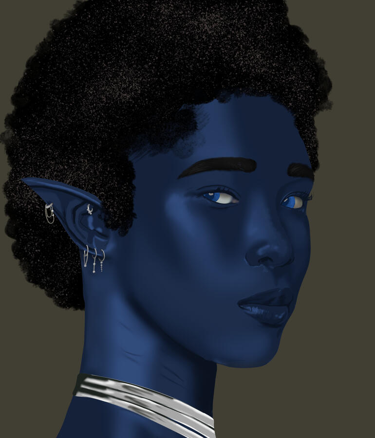 Sea Elf DnD character